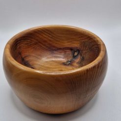 Decorative yew bowl
