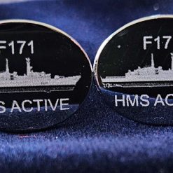 Royal Navy Ship HMS Active F171 Cufflinks
