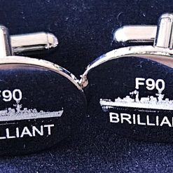 Royal Navy Ship HMS Brilliant F90 Cufflinks