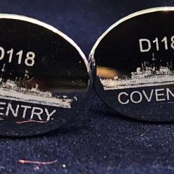 Royal Navy Ship HMS Coventry D118 Cufflinks