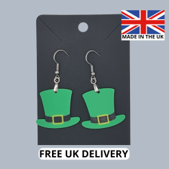 St Patricks Day Saint Paddys Day Leprechaun Hat Keyring 3D Printed