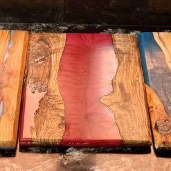 Bespoke Epoxy Resin and Exotic Hardwood Chopping Board