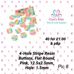 Rainbow 12.5mm  Button bag of 40 (pic8)