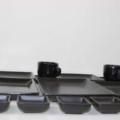 Handmade Stoneware Brunch Set – 27 Pieces – NOIR Collection 3 Handmade Stoneware Brunch Set – 27 Pieces – NOIR Collection 3