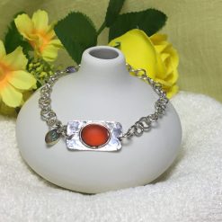 Sea Glass Bracelet Sterling Silver