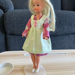 Handmade Sindy doll size Dress and Pinafore