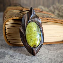 Green opal and ebony necklace 1 Green opal and ebony necklace 1