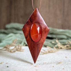 Carnelian and bubinga
