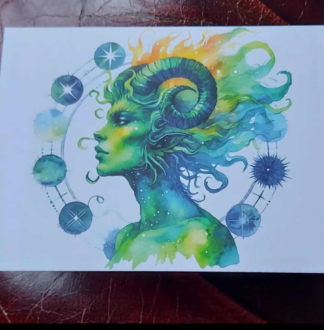 Aries Greetings Card Aries Greetings Card