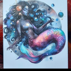 Rainbow Mermaid Greetings Card
