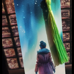 Northern lights walk bookmark