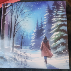 Winter Walk Greetings Card