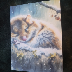 Dormouse Greetings Card