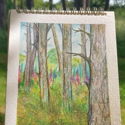 Foxglove Woods art print