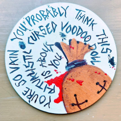 Wooden personalised custom coasters (set of four)