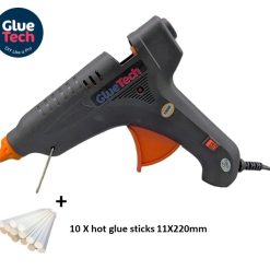 100W HOT Glue Gun BLACK DIY (with 10 Sticks)