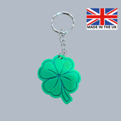 St Patricks Day Saint Paddys Irish Shamrock Keyring 3D Printed