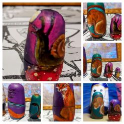 Personalised Wooden Matryoshka stacking dolls 3 Personalised Wooden Matryoshka stacking dolls 3