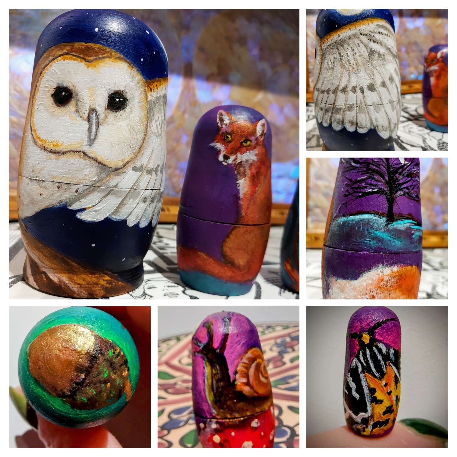 Personalised Wooden Matryoshka stacking dolls Personalised Wooden Matryoshka stacking dolls