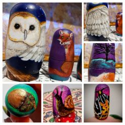 Personalised Wooden Matryoshka stacking dolls