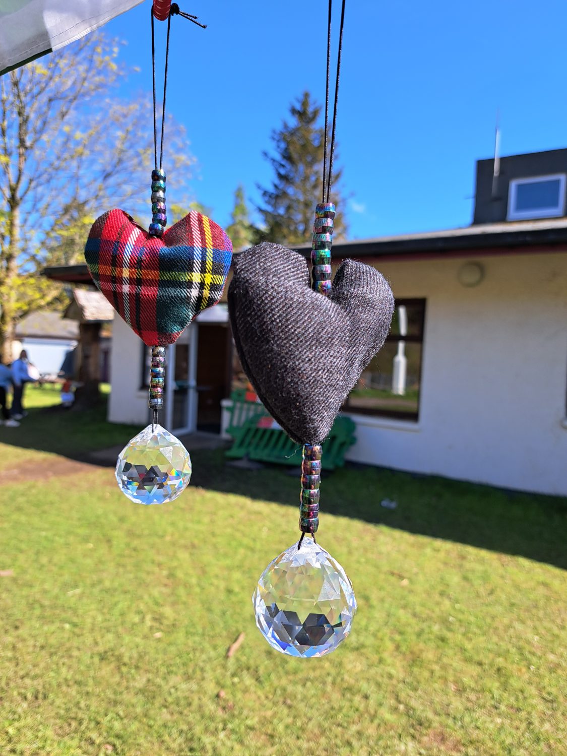 Tartan Heart Sun Catchers Tartan Heart Sun Catchers