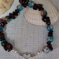 Garnet chip bracelet