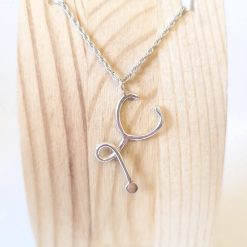 PENDANT ONLY - Stethoscope Sterling Silver Pendant