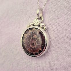 PENDANT ONLY - Ammonite Sterling Silver Pendant