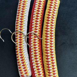 Set of 3 children’s crochet padded hangers