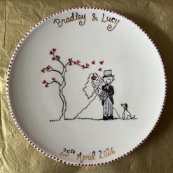 Personalised Wedding/Anniversary Plate 1 Personalised Wedding/Anniversary Plate 1