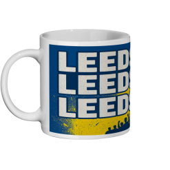 Leeds, Leeds, Leeds Chant Paint Splash Mug 11oz