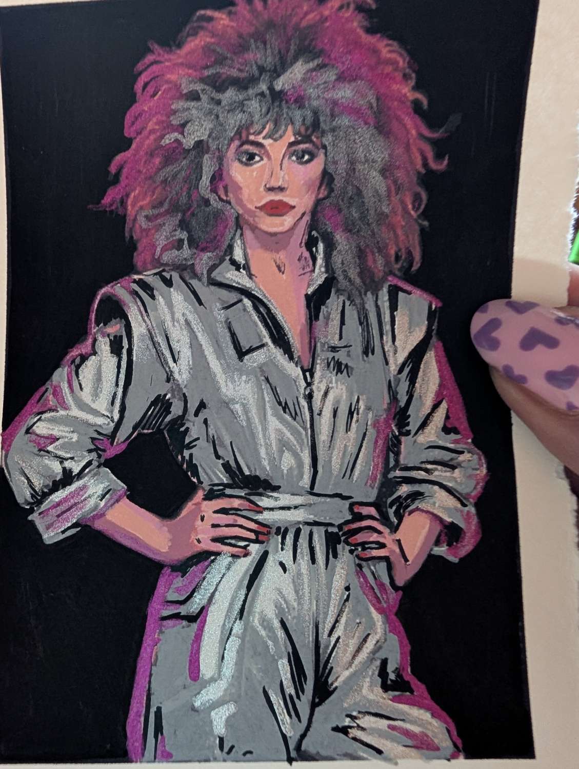 Kate Bush miniature original paintings Kate Bush miniature original paintings