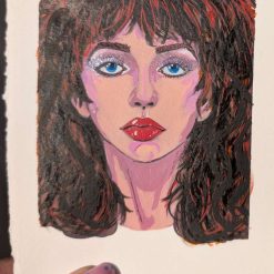 Kate Bush miniature original paintings 1 Kate Bush miniature original paintings 1
