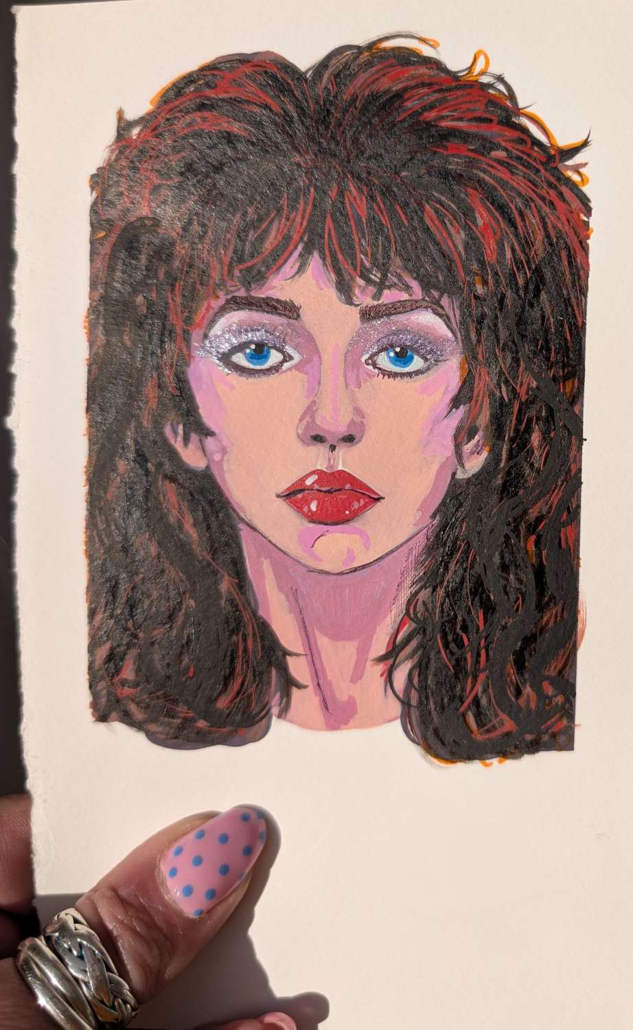 Kate Bush miniature original paintings Kate Bush miniature original paintings