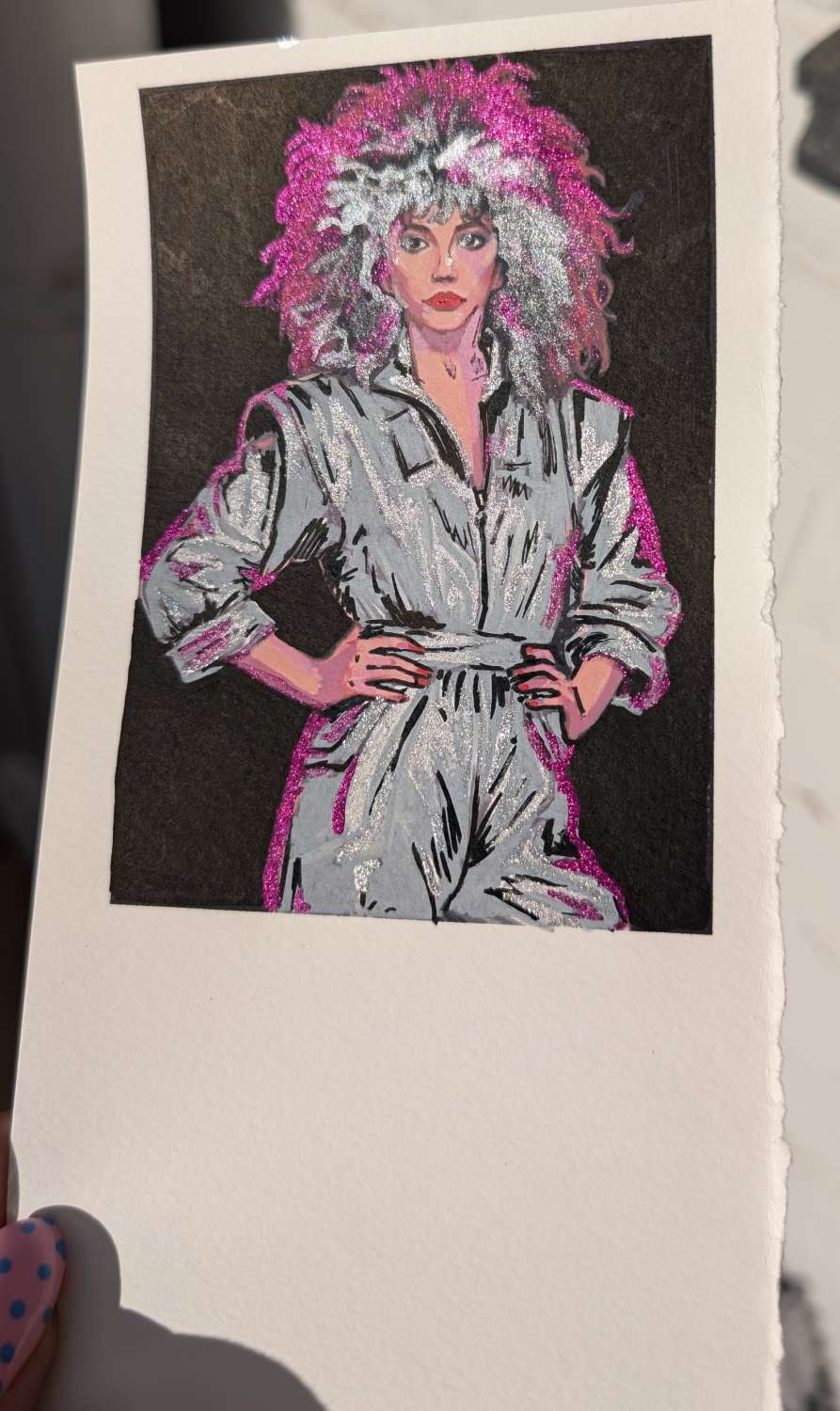 Kate Bush miniature original paintings Kate Bush miniature original paintings