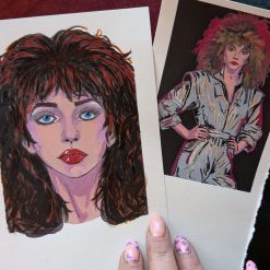 Kate Bush miniature original paintings