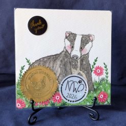 "Badger Stare" Original Painting