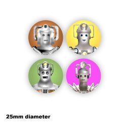 CYBERMEN - Badges x 4
