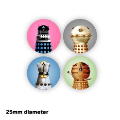 DALEKS - Badges x 4