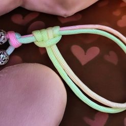 E - 4 Loop Prusik Knot Bracelet - 5mm Paracord Sliding Knot Bracelet