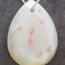 Teardrop Strawberry and Cream pendant