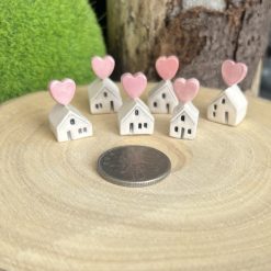 ceramic House with heart topper