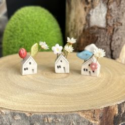 Spring mini house flower holder