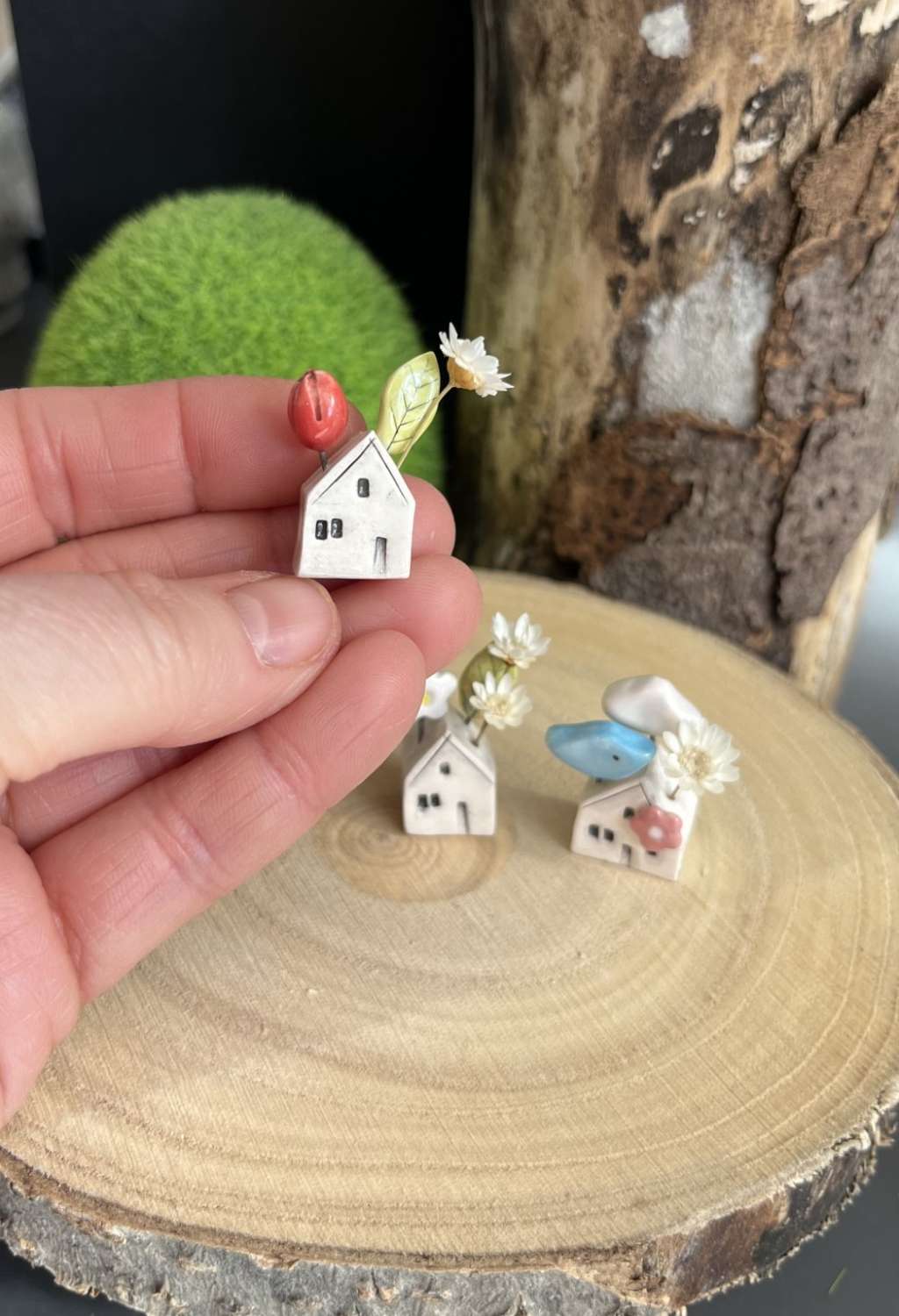 Spring mini house flower holder Spring mini house flower holder
