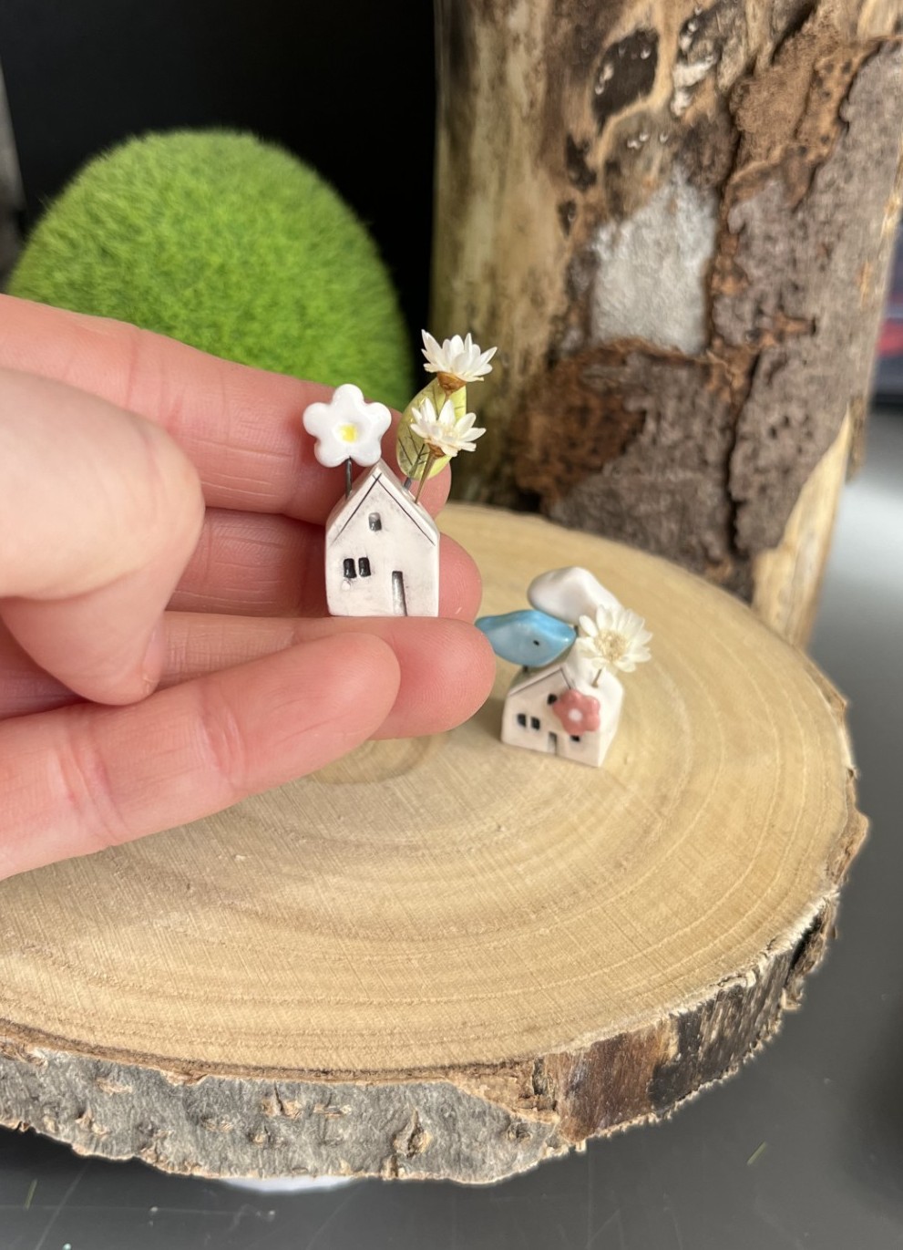 Spring mini house flower holder Spring mini house flower holder