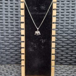 Handmade Tibetan Silver Elephant Necklace on stainless steel chain 1