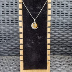 Handmade Tibetan Silver To the Moon and Back Necklace on stainless steel chain 1 Handmade Tibetan Silver To the Moon and Back Necklace on stainless steel chain 1