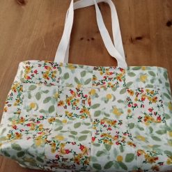 Quilted Tote Bag - Yellow