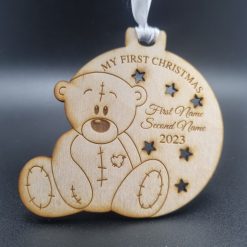 Personalised Wooden 'My First Christmas' Tree Decoration