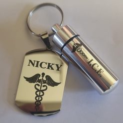 Medical Alert Keyring
